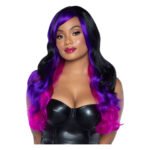 Leg Avenue Allure Multi Color Wig Black/Purple