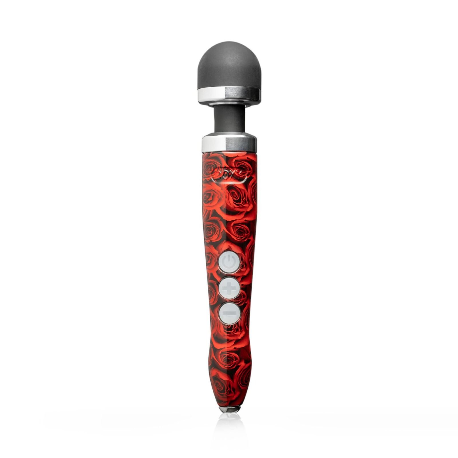 Вібромасажер DOXY Die Cast 3R - ROSE PATTERN, дуже потужний, перезаряджуваний, металевий корпус Вібромасажер DOXY Die Cast 3R - ROSE PATTERN, дуже потужний, перезаряджуваний, металевий корпус