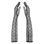Довгі сітчасті рукавички Obsessive Obsessivia gloves black O/S, чорні