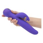 Вібратор-кролик Touch by SWAN - Trio Purple, сенсорне керування, ротація, діаметр 3,8 см