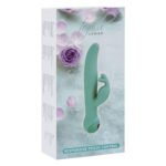 Вібратор-кролик Touch by SWAN - Trio Teal, сенсорне керування, ротація, діаметр 3,8 см