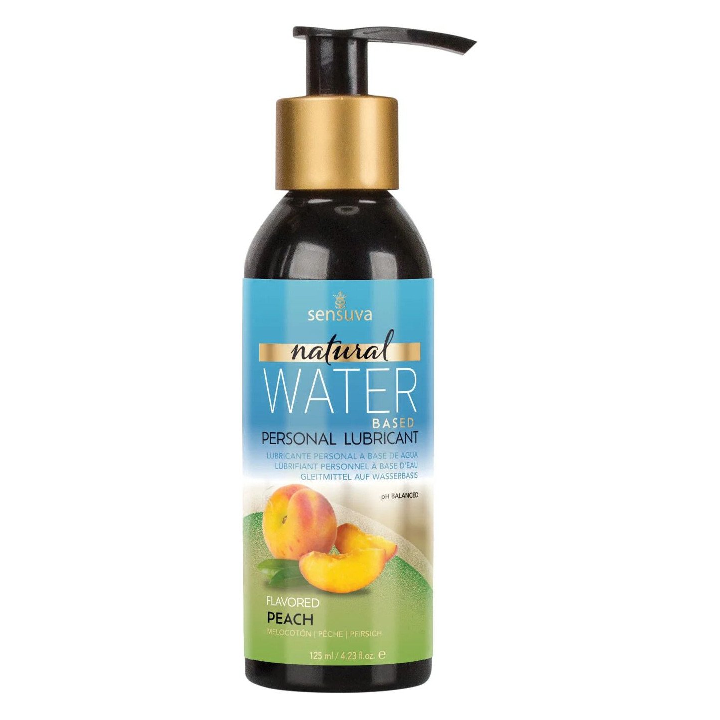 Змазка на водній основі Sensuva Natural Water-Based Peach (125 мл) без гліцерину та парабенів Змазка на водній основі Sensuva Natural Water-Based Peach (125 мл) без гліцерину та парабенів
