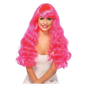 Leg Avenue Neon Star Long Wavy Wig Pink
