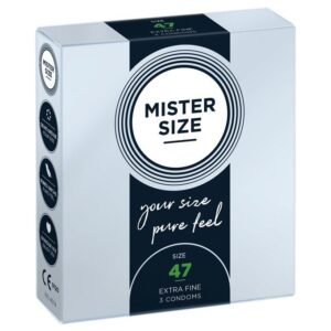 Презервативи ультратонкі Mister Size латексні, 47 мм (ціна за упаковку, 3 шт.)