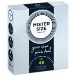 Презервативи ультратонкі Mister Size латексні, 49 мм (ціна за упаковку, 3 шт.)