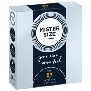 Презервативи ультратонкі Mister Size латексні, 53 мм (ціна за упаковку, 3 шт.)