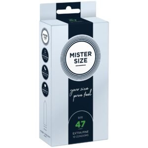 Презервативи ультратонкі Mister Size латексні, 47 мм (ціна за упаковку, 10 шт.)