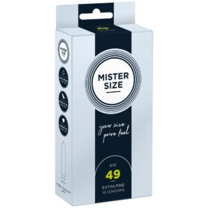 Презервативи ультратонкі Mister Size латексні, 49 мм (ціна за упаковку, 10 шт.)