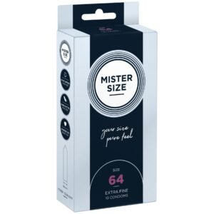 Презервативи ультратонкі Mister Size латексні, 64 мм (ціна за упаковку, 10 шт.)
