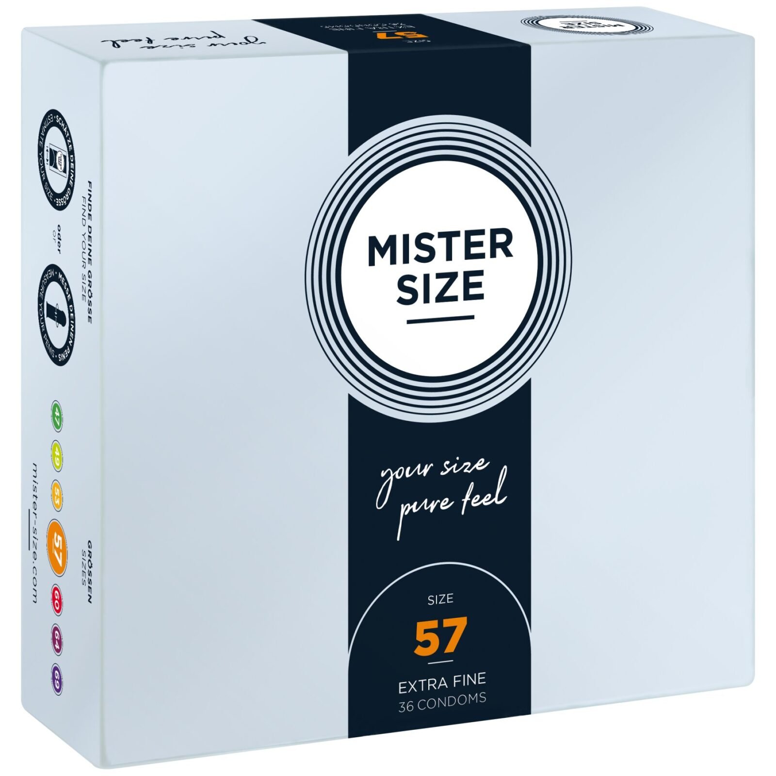 Презервативи ультратонкі Mister Size 57 мм (ціна за упаковку 36 шт.) Презервативи ультратонкі Mister Size 57 мм (ціна за упаковку 36 шт.)