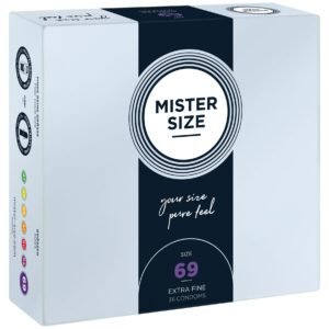 Презервативи ультратонкі латексні Mister Size 69 мм (ціна за упаковку 36 шт.)