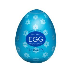 Мастурбатор яйце з рельєфом Tenga Snow Crystal, білий