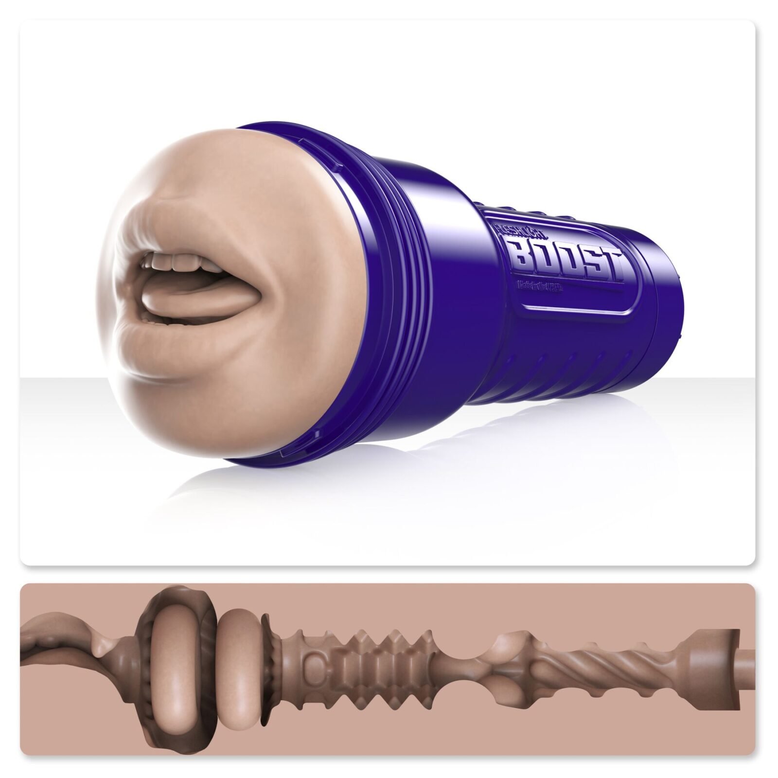 Мастурбатор-ротик Fleshlight Boost Blow Light Medium Flesh, плаваючі кільця Turbo Tech Мастурбатор-ротик Fleshlight Boost Blow Light Medium Flesh, плаваючі кільця Turbo Tech