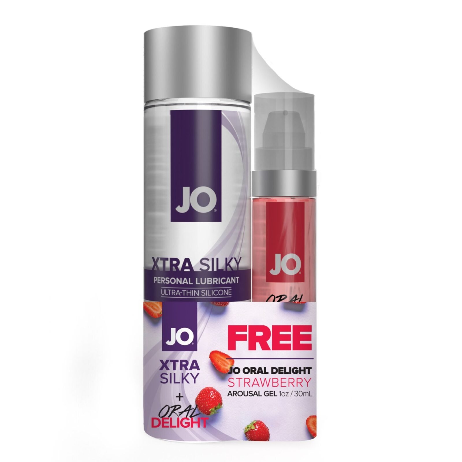 Комплект JO GWP - Xtra Silky Silicone (120 мл) & Oral Delight - Strawberry (30 мл) Комплект JO GWP - Xtra Silky Silicone (120 мл) & Oral Delight - Strawberry (30 мл)