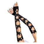 Мітенки Leg Avenue Butterfly applique arm warmers Black, метелики