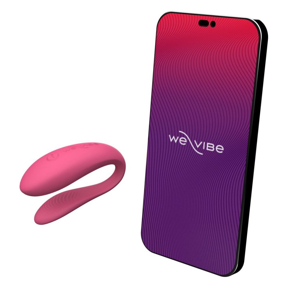 Смарт-вібратор для пар We-Vibe Sync Lite Pink, 10 віброрежимів, можна поєднувати з проникним сексом Смарт-вібратор для пар We-Vibe Sync Lite Pink, 10 віброрежимів, можна поєднувати з проникним сексом