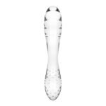 Двосторонній скляний дилдо Satisfyer Dazzling Crystal 1 Transparent, дуже міцний, без стопера