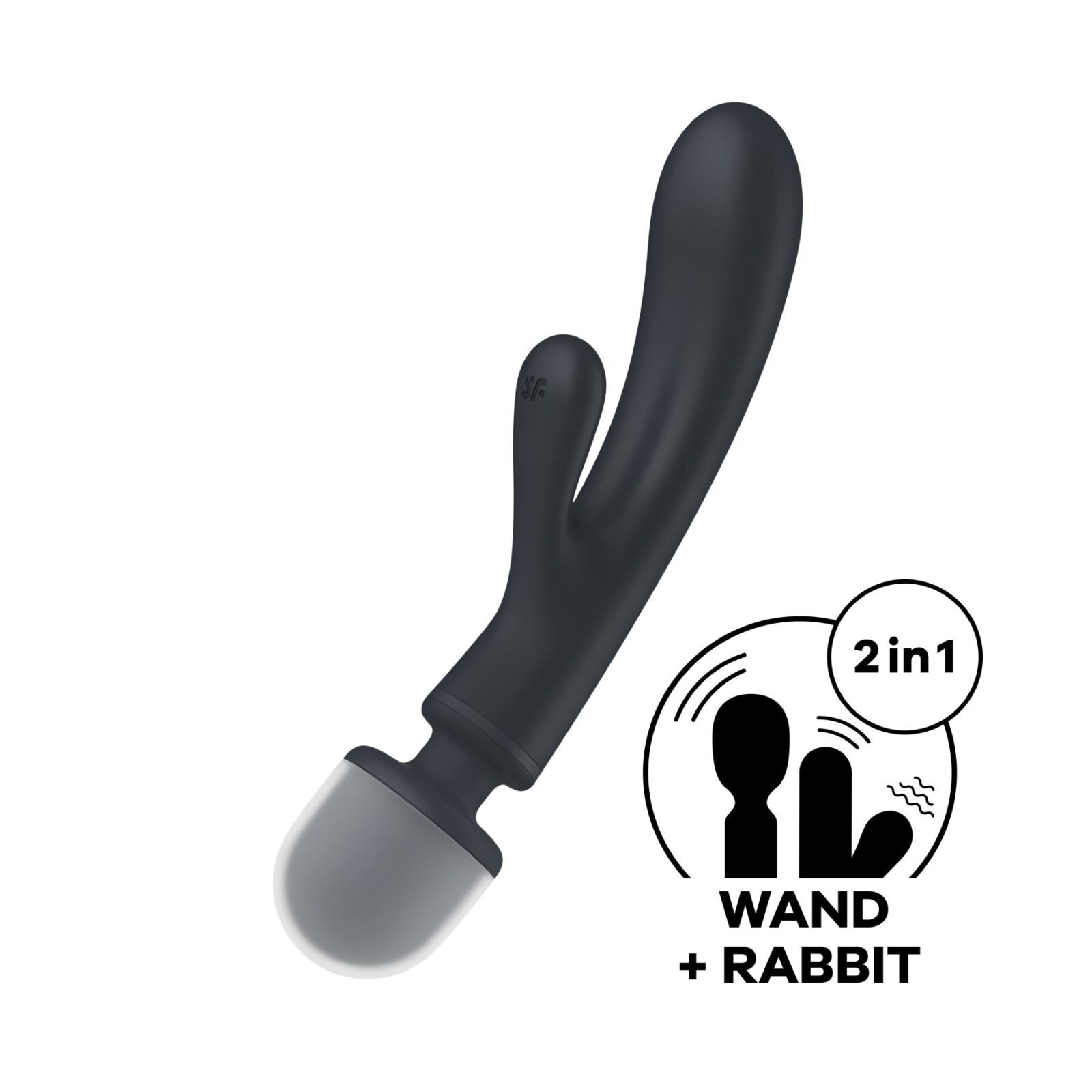Вібратор-кролик з вібромасажером Satisfyer Triple Lover Grey, 3 мотори Вібратор-кролик з вібромасажером Satisfyer Triple Lover Grey, 3 мотори