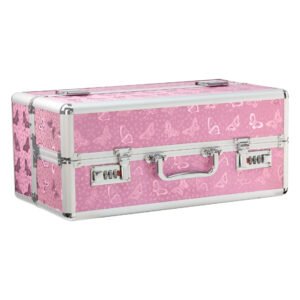 Великий кейс для зберігання секс-іграшок BMS Factory Large Lokable Vibrator Case Pink, кодовий замок