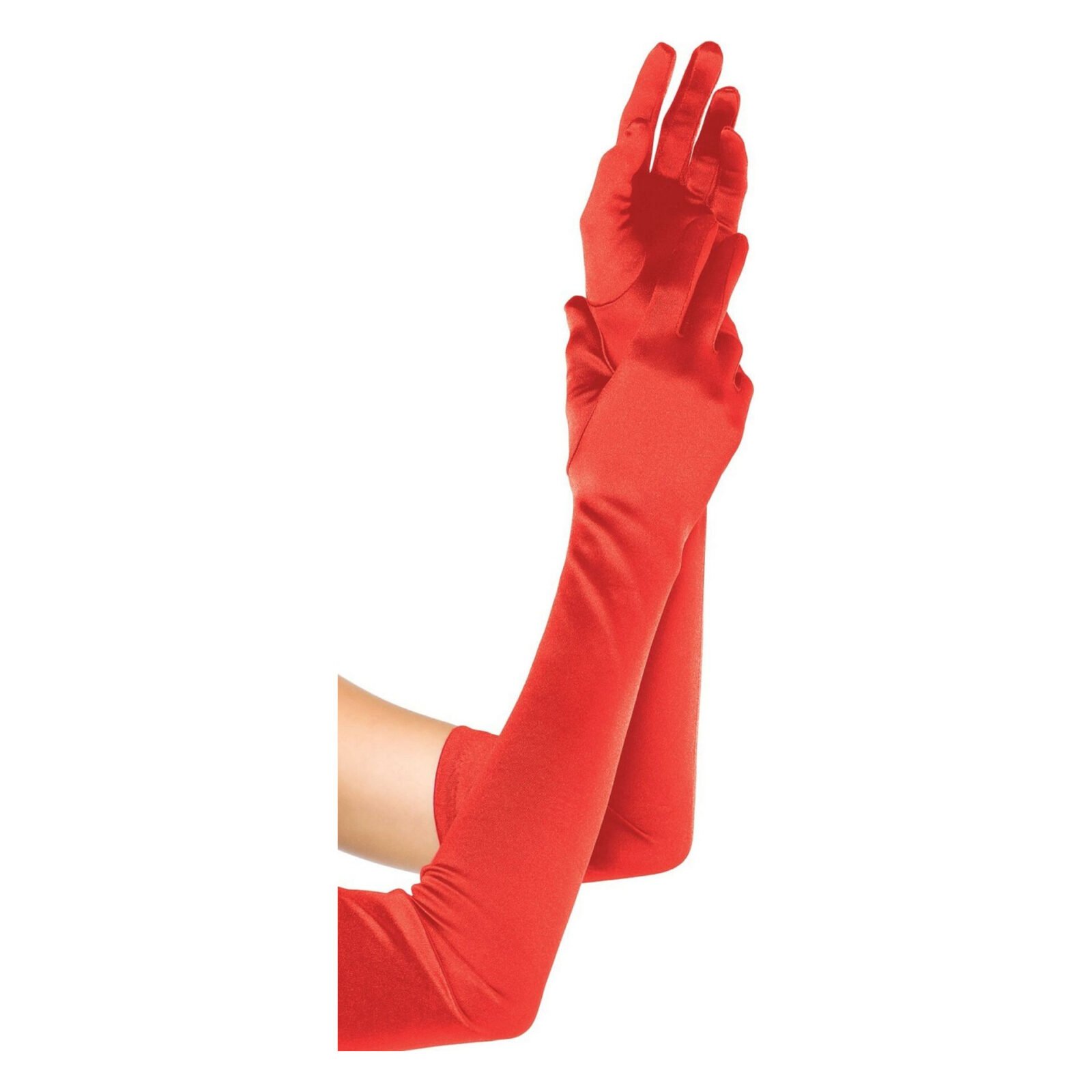 Довгі атласні рукавички Leg Avenue Extra Long Satin Gloves, One Size, червоні Довгі атласні рукавички Leg Avenue Extra Long Satin Gloves, One Size, червоні