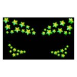 Прикраса-зірочки для тіла Leg Avenue Celeste face jewels sticker, наліпки, світяться у темряві