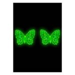 Пестис-метелики з кристалів Leg Avenue Chrysallis nipple sticker, наліпки, світяться у темряві