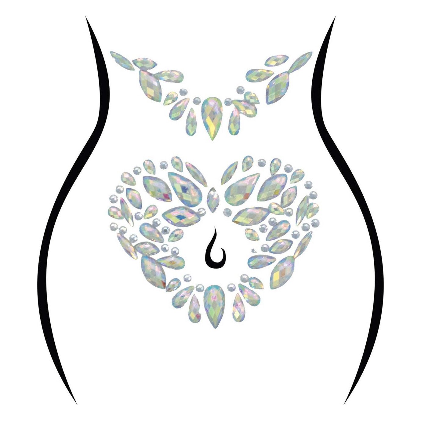 Стрази-прикраси для тіла Leg Avenue Novalie body jewels sticker, наліпки Стрази-прикраси для тіла Leg Avenue Novalie body jewels sticker, наліпки