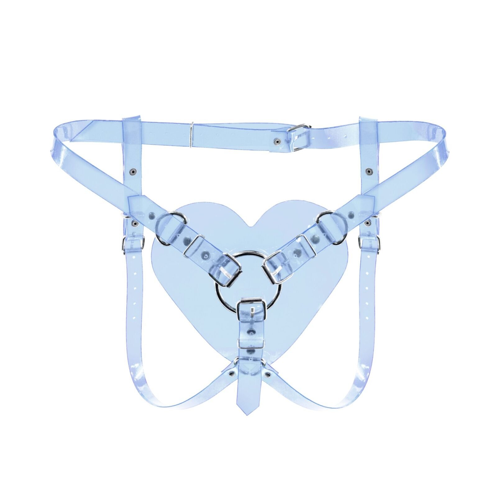 Трусики Серце для страпону Feral Feelings - Hearts Strap-on Belt Trasparent Трусики Серце для страпону Feral Feelings - Hearts Strap-on Belt Trasparent