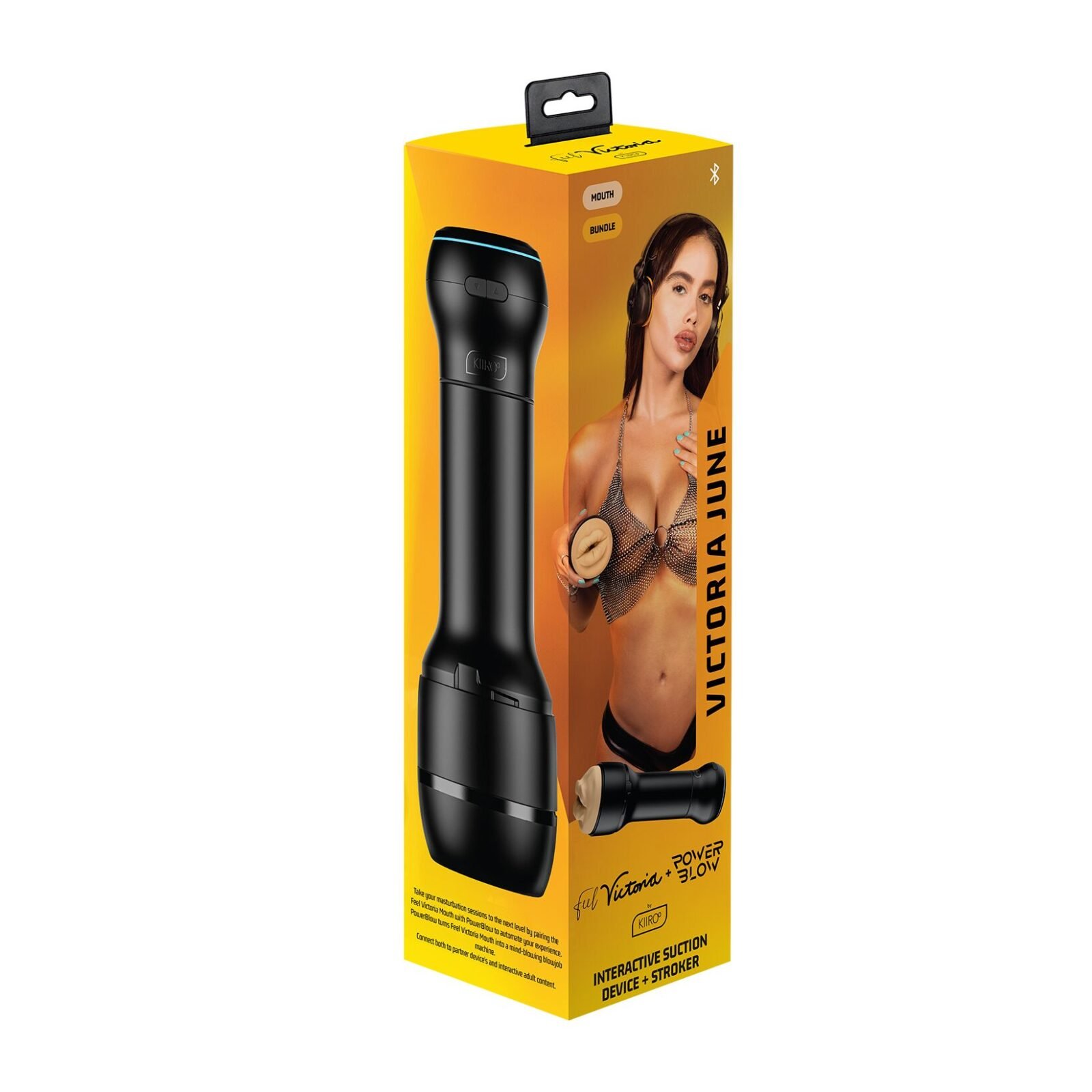 Мастурбатор-ротик Kiiroo FeelVictoria Mouth зі всмоктувальною інтерактивною насадкою PowerBlow Combo Set Мастурбатор-ротик Kiiroo FeelVictoria Mouth зі всмоктувальною інтерактивною насадкою PowerBlow Combo Set