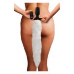 Анальна пробка Vibrating Anal Plug With Fox Tail з хвостом, М