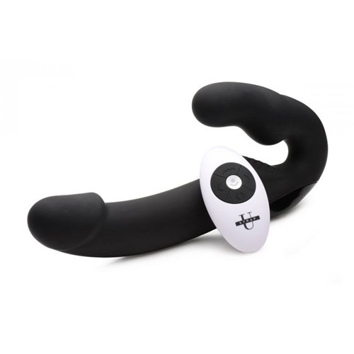 Безремневий страпон із пультом Urge Strapless Strap-On Vibrator чорний Безремневий страпон із пультом Urge Strapless Strap-On Vibrator чорний