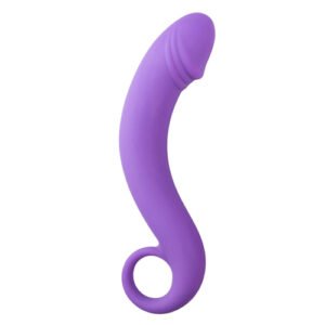 Вигнутий фалоімітатор Curved Dong для простати фіолетовий, 17.5 см x 3.5 см.