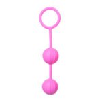 Вагінальні кульки Easytoys Vertical Ribbed Geisha рожеві
