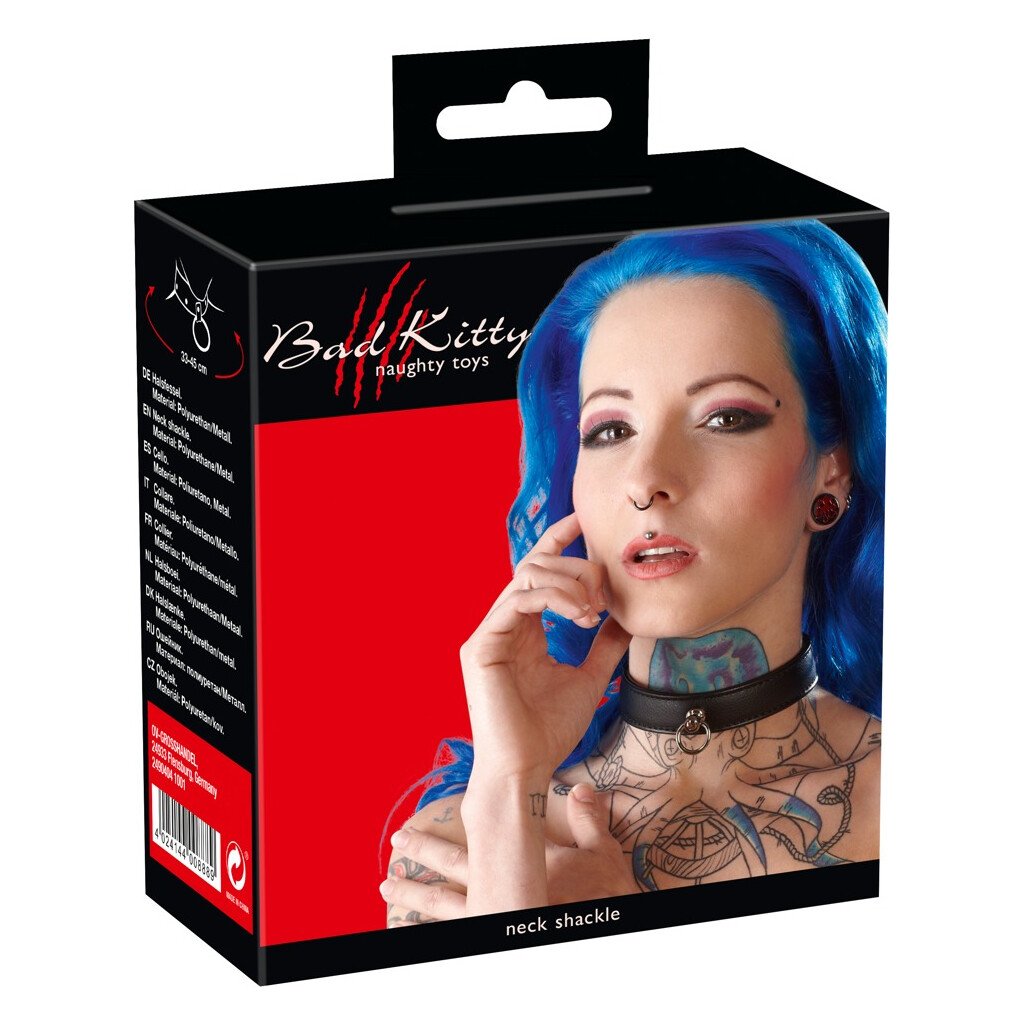 Нашийник Bad Kitty Bondage Collar black BK Нашийник Bad Kitty Bondage Collar black BK