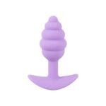 Анальна пробка рельєфна Cuties Plugs, фіолетова