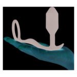 Анальна пробка з ерекційним кільцем Snug & Tug B-Vibe, силіконова, чорна