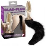Анальна скляна пробка You2Toys Glass Plug з пухнастим хвостом