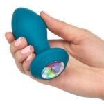 Анальна пробка із вібрацією Vibrating Crystal Probe Блакитна California Exotic