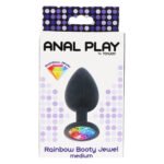 Анальна пробка середня Rainbow Booty Jewel M Toy Joy