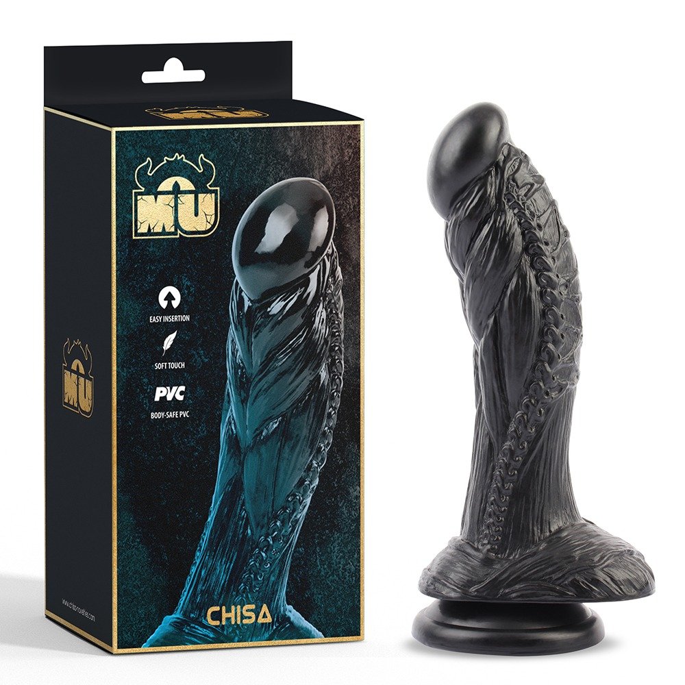 Фалоімітатор у вигляді монстра CHISA MU Alien чорний, 19 см Фалоімітатор у вигляді монстра CHISA MU Alien чорний, 19 см