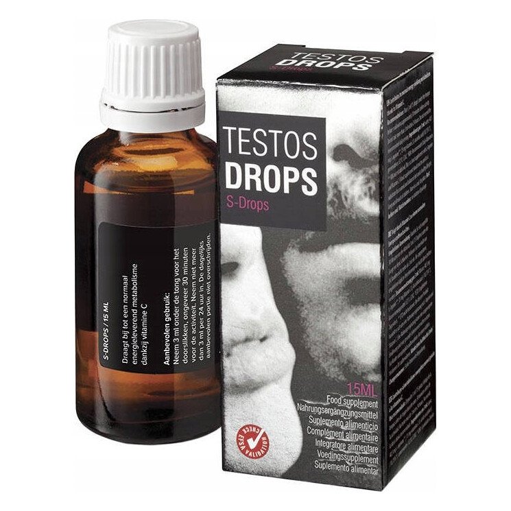Збудливі краплі для чоловіків Testos Drops (15 ml) Збудливі краплі для чоловіків Testos Drops (15 ml)