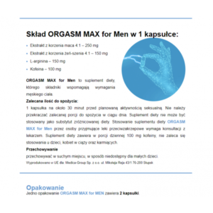 Капсули для ерекції Medica-Group Orgasm Max For Men (ціна за упаковку, 2 капсули)