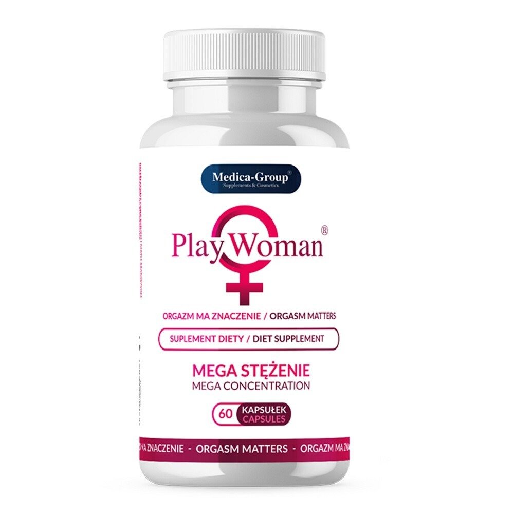 Капсули для підвищення лібідо у жінок Medica Group Supl.diety-PlayWoman (ціна за упаковку, 60 капсул) Капсули для підвищення лібідо у жінок Medica Group Supl.diety-PlayWoman (ціна за упаковку, 60 капсул)