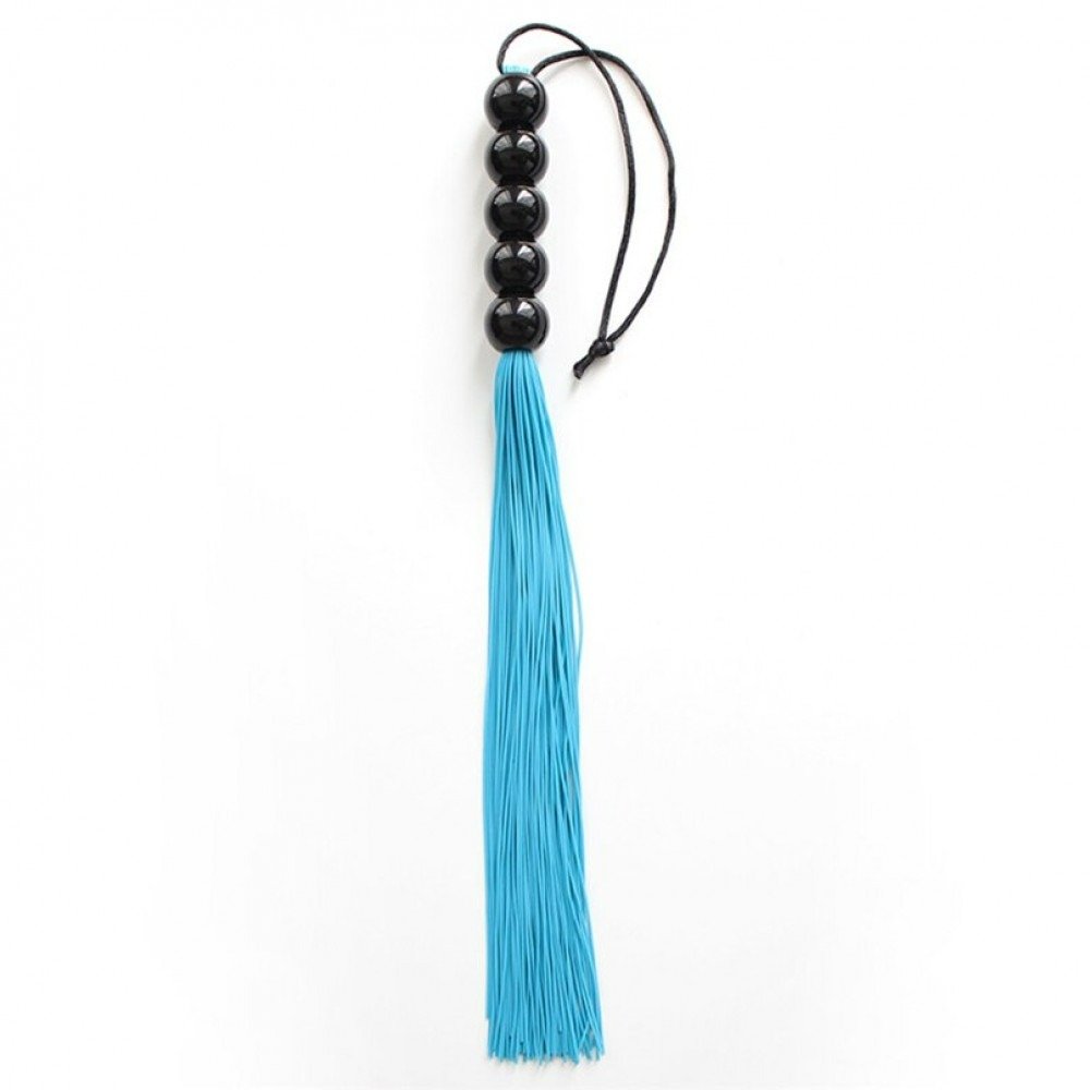 Батіг Блакитний 45 см ручка з 5 кульок FLOGGER DS Fetish Батіг Блакитний 45 см ручка з 5 кульок FLOGGER DS Fetish