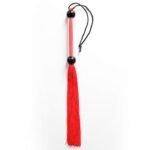 Батіг DS Fetish FLOGGER ручка з кульок, червоний, 39 см
