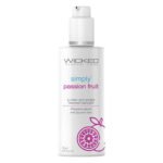 Лубрикант оральний зі смаком маракуї Wicked Simply Passion Fruit на водній основі, 70 мл