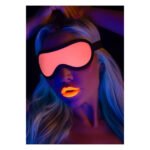 Маска на очі, що світиться у темряві Taboom Blindfold рожево-чорна