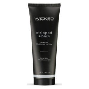 Масажний крем Wicked Sensual Care Stripped & Bare без запаху, 120 мл