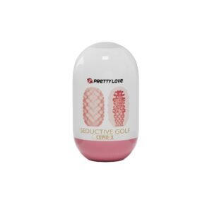 Мастурбатор міні в колбі, з рельєфом із кульок Pretty Love Seductive Golf Cupid X Egg