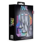 Набір анальних пробок Blush Anal Adventure срібний, 3 шт.